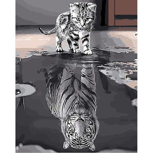 Tiger Inside - Canvastly DIY Paint By Numbers - 