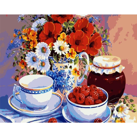 Image of Afternoon Tea – Canvastly DIY Paint by Numbers - 