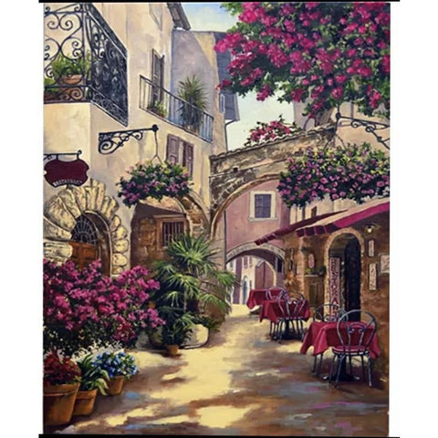 Image of Ambient Alley – Canvastly DYI Paint By Numbers - 40X50 