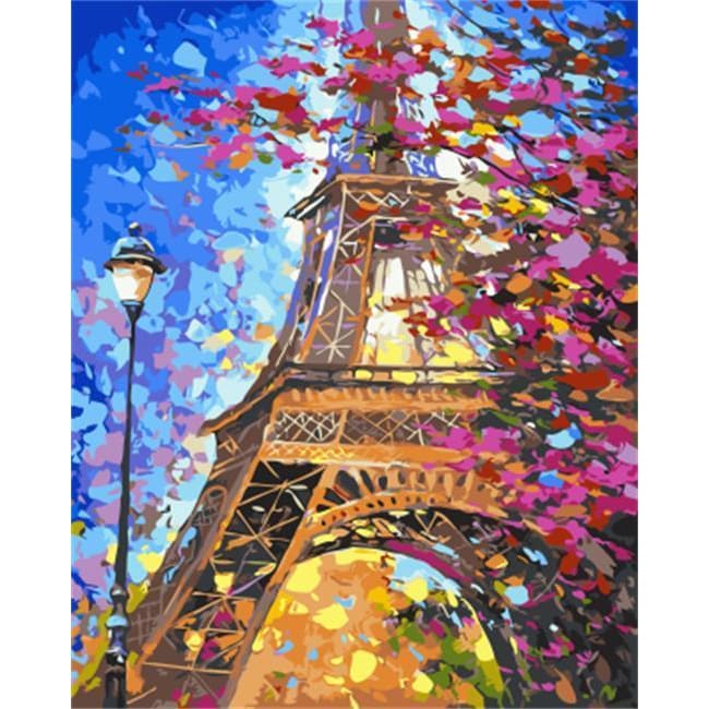 At the Eiffel – Canvastly DIY Paint by Numbers - 
