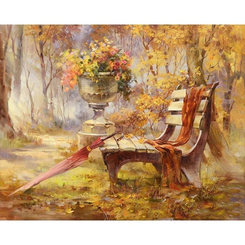 Autumn Garden - Canvastly DIY Paint By Numbers - 