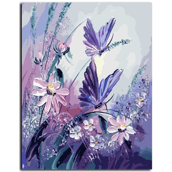 Butterflies - Canvastly DIY Paint By Numbers - 