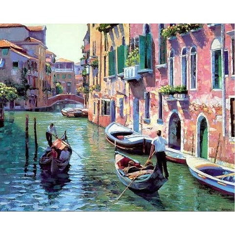 Image of Canals - Canvastly DIY Paint By Numbers - 40x50cm/16x20’’