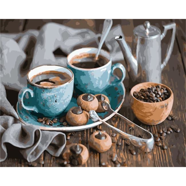 Coffee and Chocolate – Canvastly DIY Paint by Numbers - no 