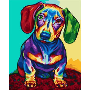 Colorful Dachshund – Canvastly DIY Paint By Numbers - 