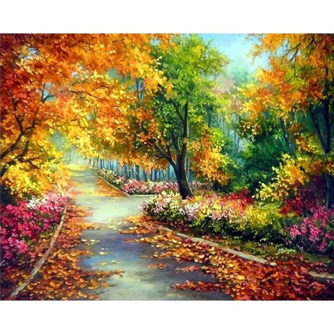 Image of Colorful Forest – Canvastly DIY Paint By Numbers - 40x50cm 