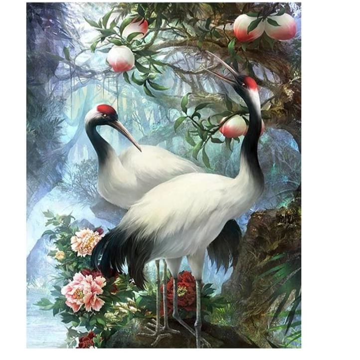 Crowned Crane – Canvastly DIY Painting By Numbers - 
