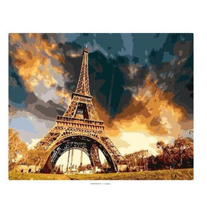 Eiffel Tower - Canvastly DIY Paint By Numbers - 
