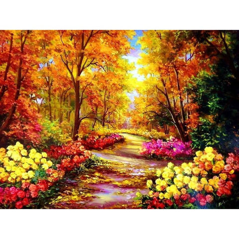 Image of Flower Forest - Canvastly DIY Paint By Numbers - 