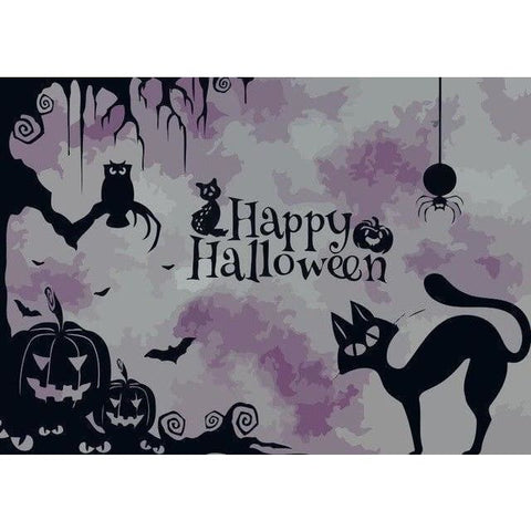 Image of Happy Halloween - Canvastly DIY Paint By Numbers - 