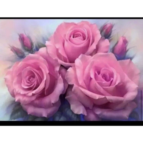 Image of Lovely Roses – Canvastly DIY Paint By Numbers - 40X50 