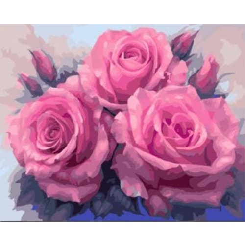Lovely Roses – Canvastly DIY Paint By Numbers - 