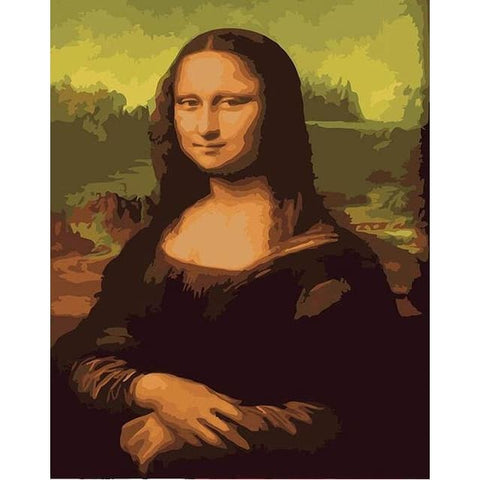 Image of Mona Lisa - Canvastly DIY Paint By Numbers - 40x50cm/16x20’’