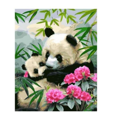 Image of Panda Family - Canvastly DIY Paint By Numbers - 