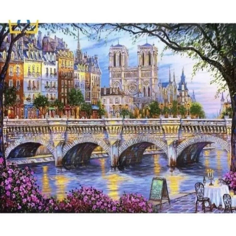 Paris View – Canvastly DIY Paint By Numbers - 40X50 