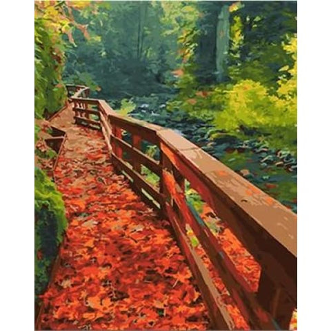 Image of Path in the Forest – Canvastly DIY Paint By Numbers - 
