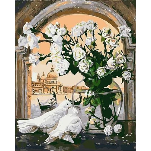 Peaceful Doves - Canvastly DIY Paint By Numbers - 