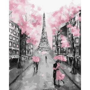 Pink Paris – Canvastly DIY Paint By Numbers - 