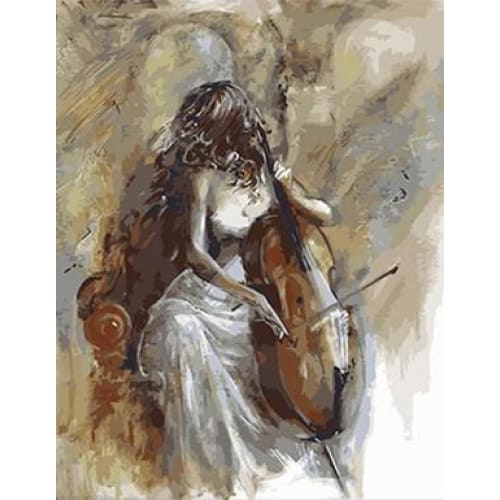 Playing the Cello – Canvastly DIY Paint By Numbers - 