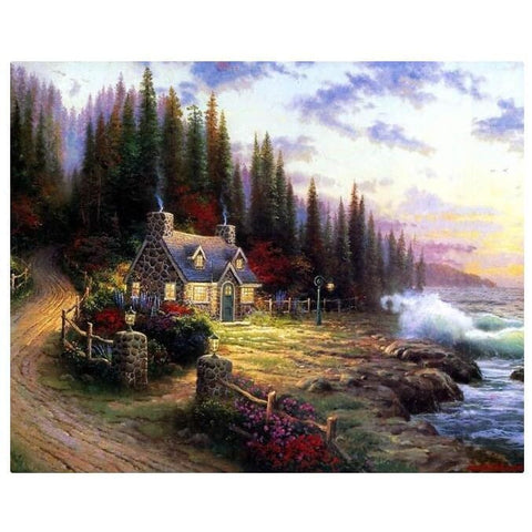 Image of Rural Landscape - Canvastly DIY Paint By Numbers - 