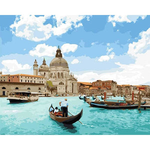Santa Maria Della Salute - Canvastly DIY Paint By Numbers - 