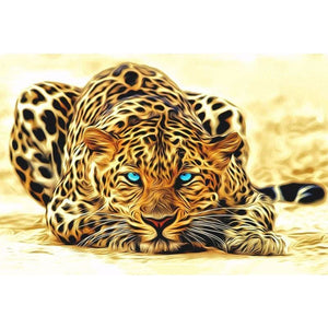 Stalking Leopard - Canvastly DIY Paint By Numbers - 