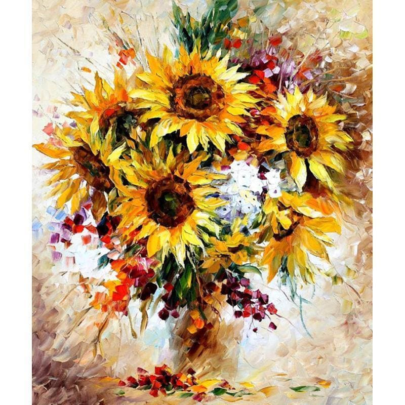 Sunflowers - Canvastly DIY Paint By Numbers - 