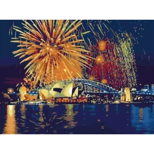 Sydney New Year’s Eve – Canvastly DIY Paint By Numbers - 