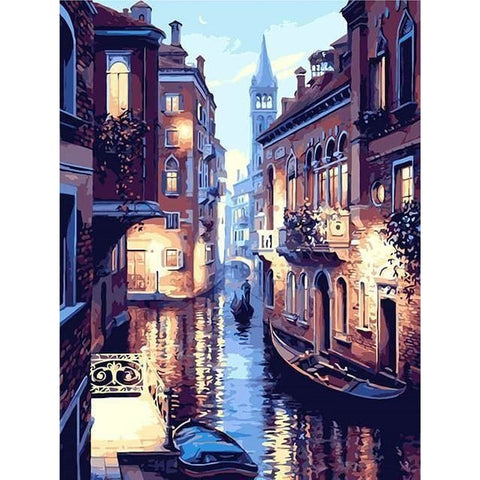Image of Venice Street - Canvastly DIY Paint By Numbers - 