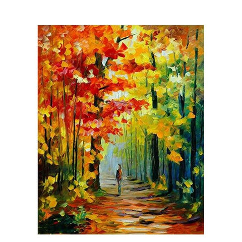 Image of Walk in the Forest – Canvastly DIY Paint By Numbers - 