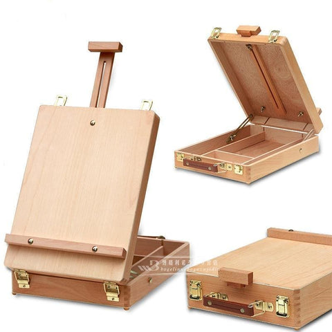 Image of Wooden Easel & Storage Box